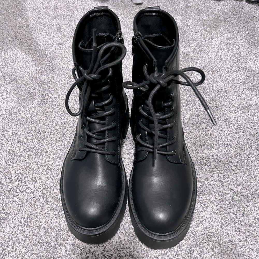 platform combat boots